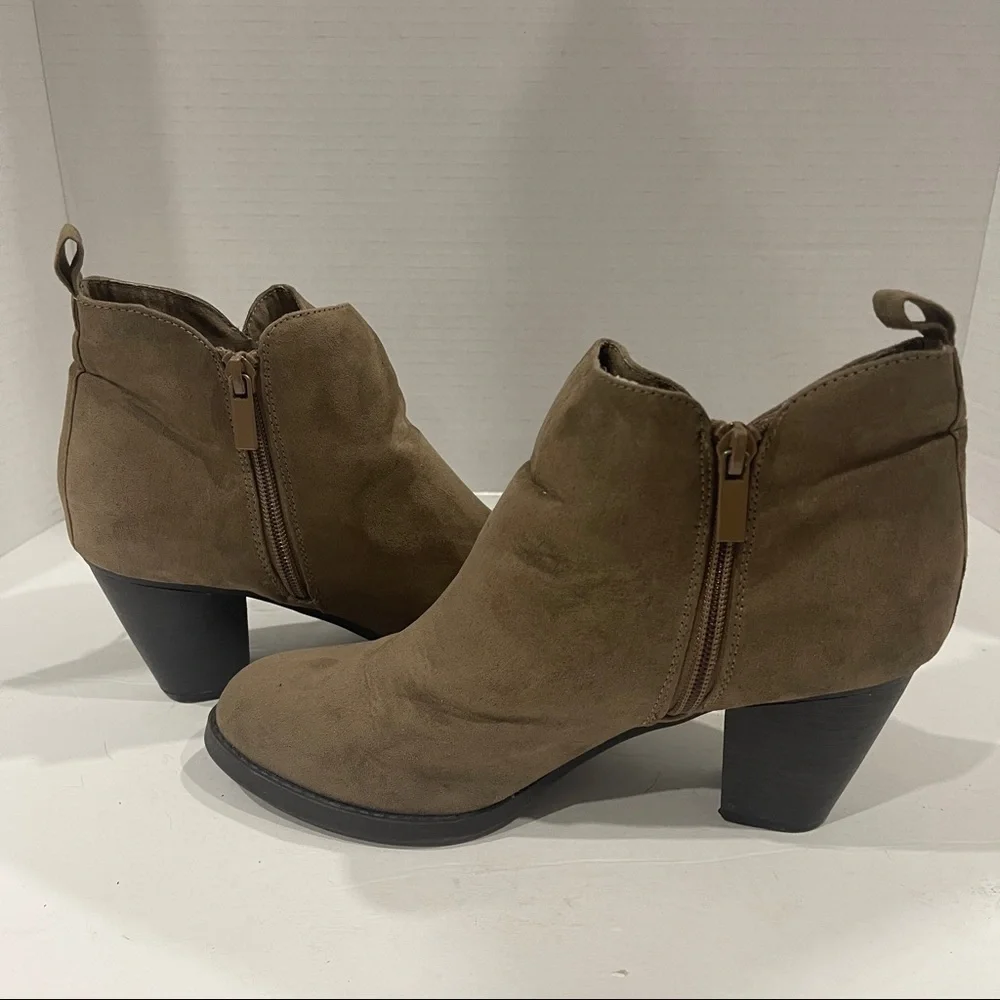 Bongo Tan Ankle Women’s Boots Size 8 - Picture 7 of 13